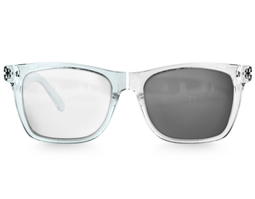 XXL Prescription Glasses/Sunglasses for Big Heads, Clear Frame 165mm –  Faded Days Sunglasses