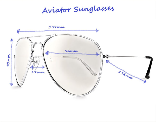 Aviator Style Sunglasses for Men and Women Faded Days Sunglasses