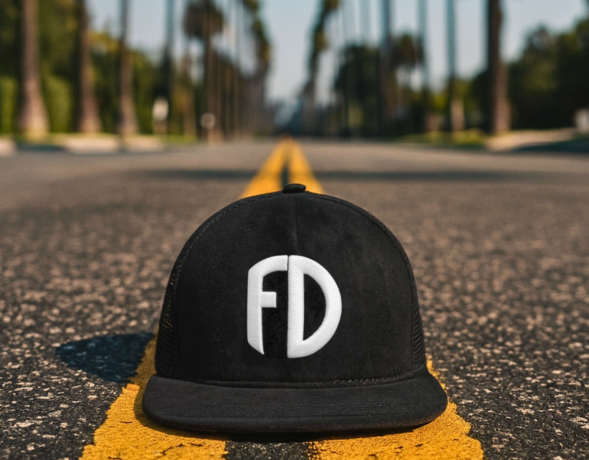 A cap for big heads in the middle of the road