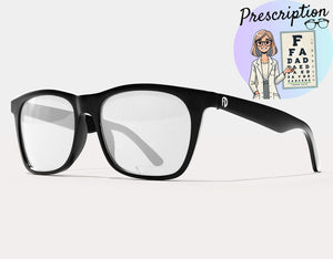 165mm large frame prescription glasses with clear lenses, designed for wide heads and all-day comfort.