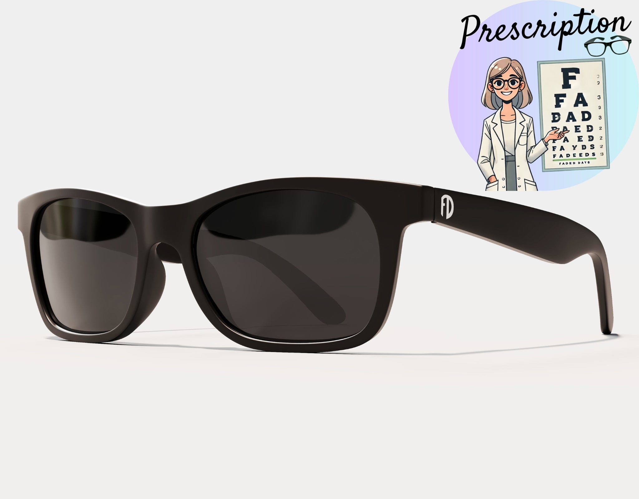 The Gentleman, Prescription Sunglasses for Big Heads, 165mm