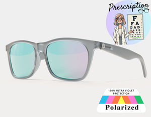 Polarized XXL Mirrored Prescription Sunglasses for Big Heads, 165mm wide