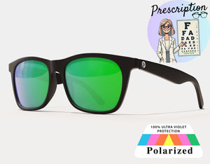 Polarized XXL Mirrored Prescription Sunglasses for Big Heads, 165mm wide