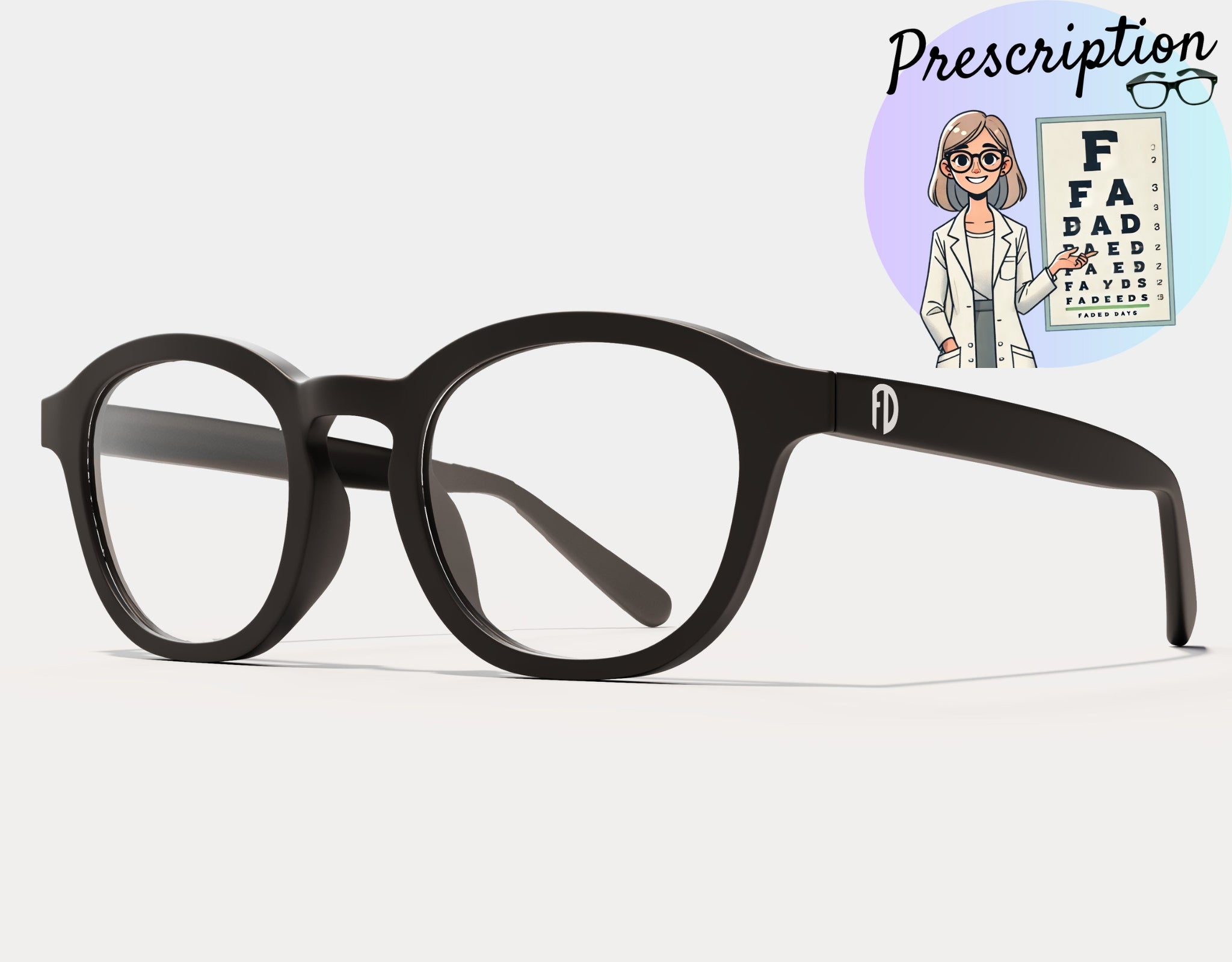 The Scholar XXL Prescription Glasses For Big Heads 165mm Wide