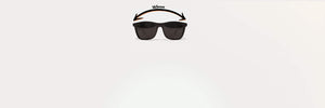 Sunglasses for big heads by Faded Days, shown in a 165mm width with a focus on wide fit and comfort.