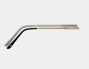 Right-side gold aviator replacement arm for Faded Days sunglasses