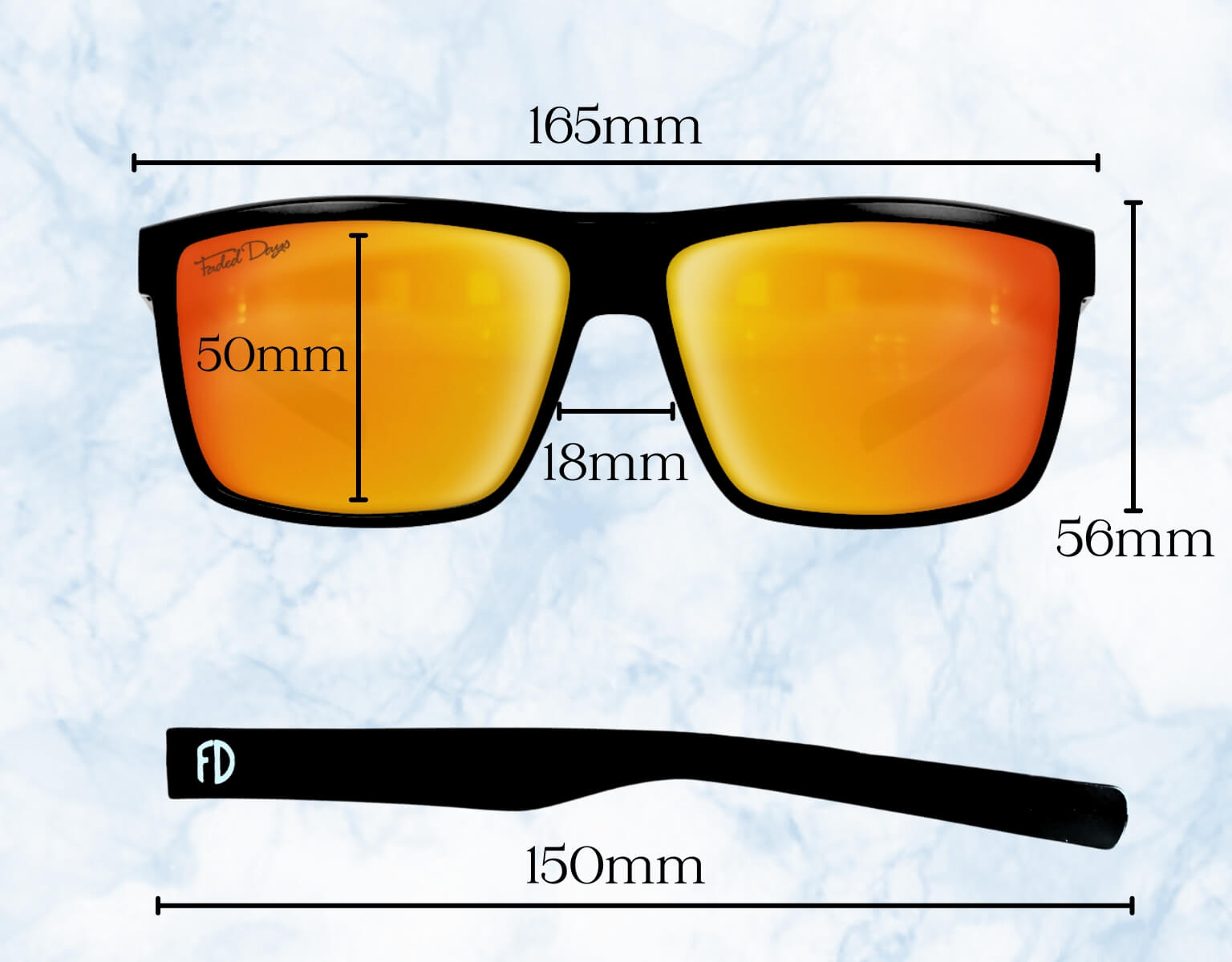 165mm SPORT SHADES FOR BIG HEADS