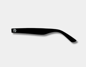 Left-side black XXL replacement sunglasses arm for oversized Faded Days frames