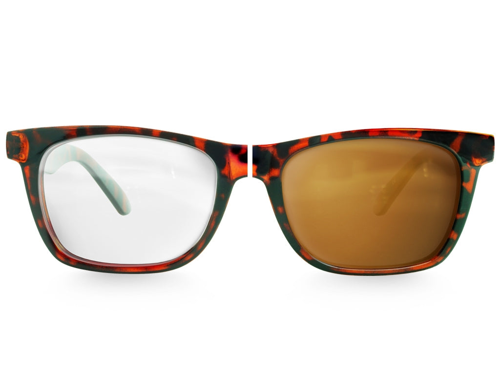 The Gent, Prescription Glasses/Sunglasses for Big Heads, Tortoise Frame 165mm