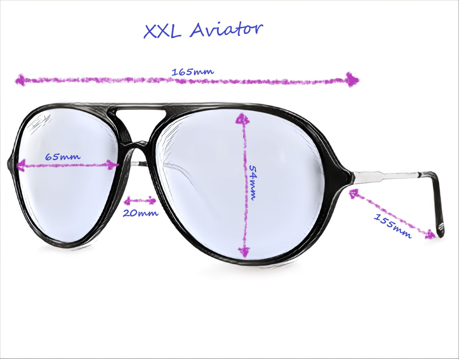 Oversized XL Classic Metal Aviator Large Big Mens Fashion LUX Sunglasses  4101 L